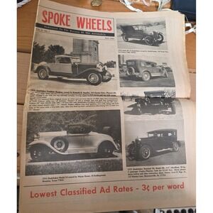 Vintage Spoke Wheels Newspaper May 1969 Vol 4 No 7 Studebaker Antique Car